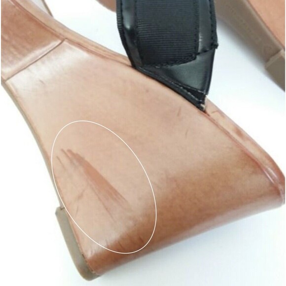 Tommy Hilfiger Thong Wedge Sandals Black 6 - Picture 11 of 13